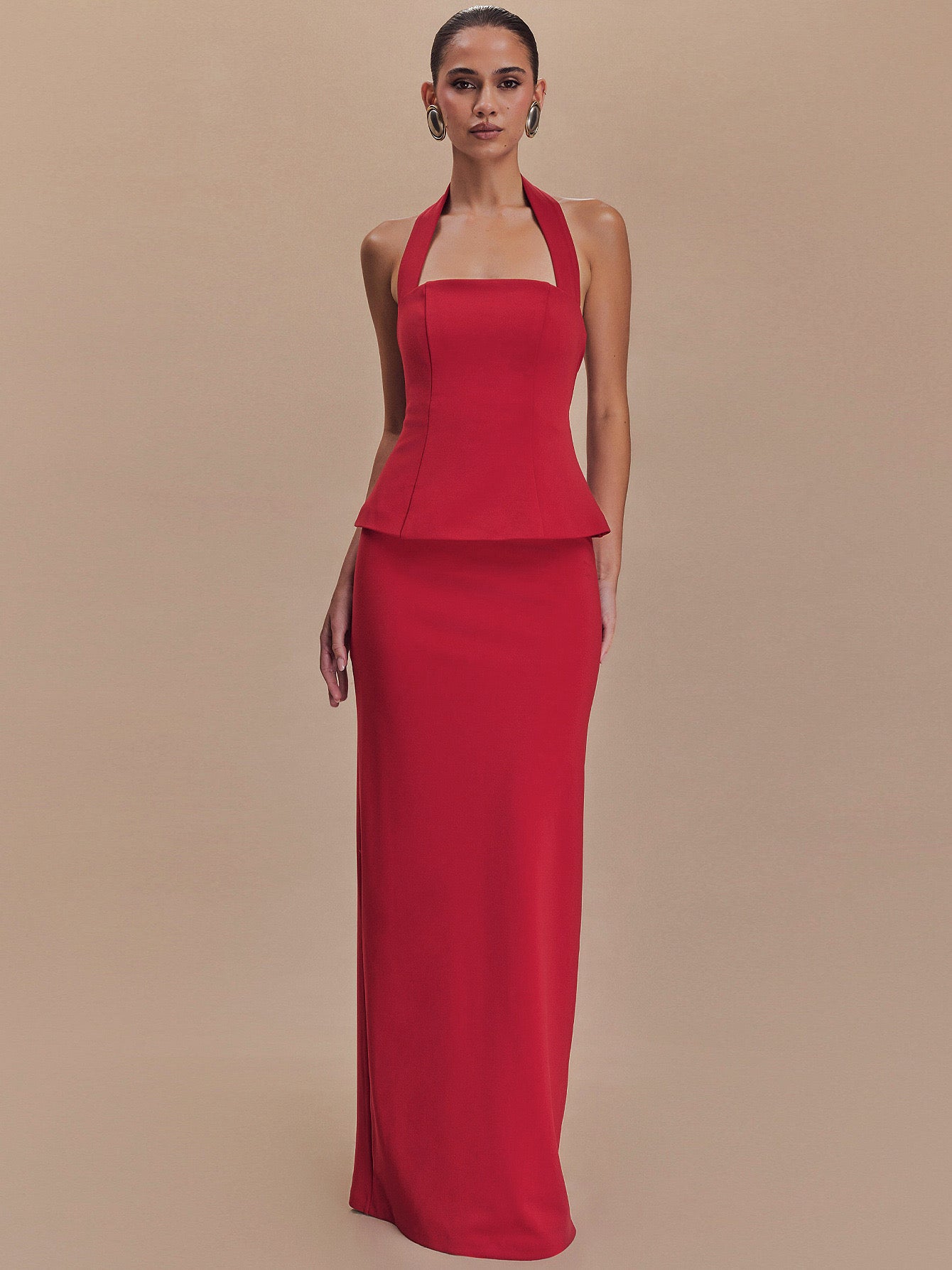 Celeste Halter Neck Two Piece Set