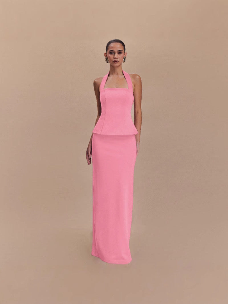 Celeste Halter Neck Two Piece Set