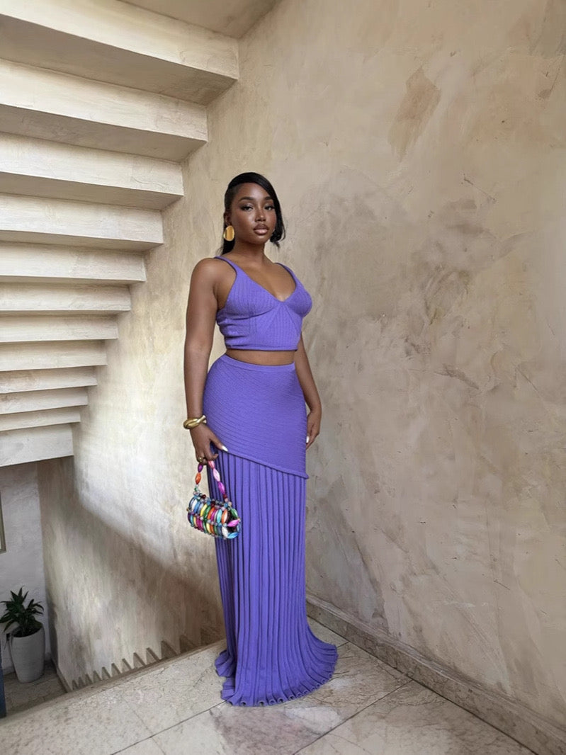 Celeste Camisole Vest and Maxi skirt set