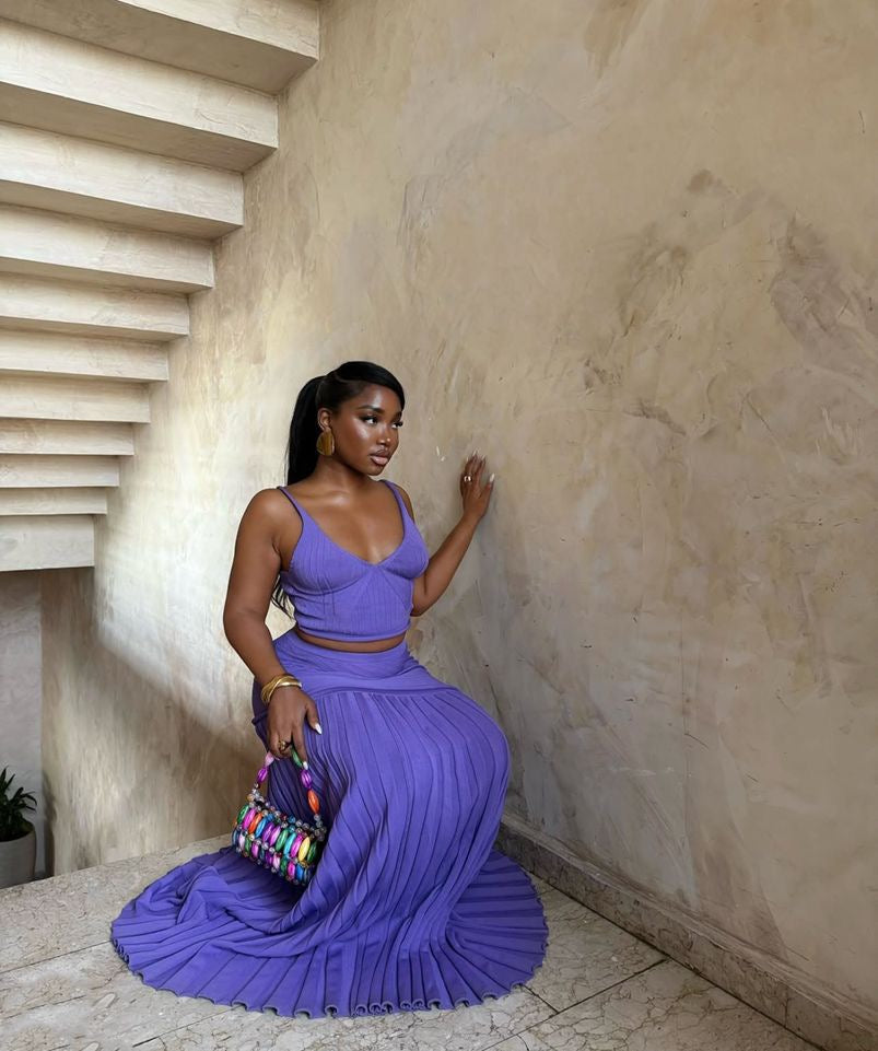 Celeste Camisole Vest and Maxi skirt set